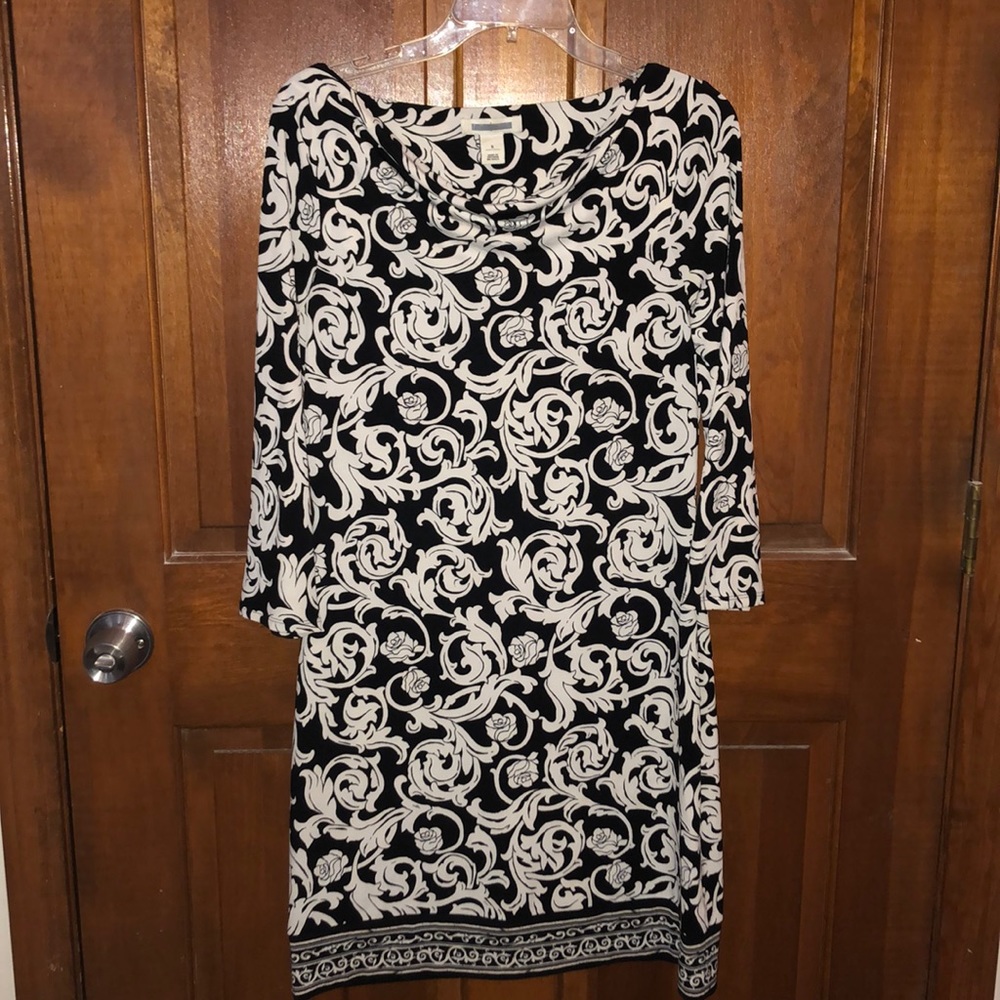 Black and white dress